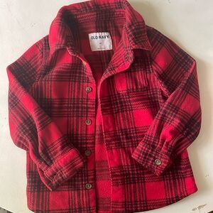 Old navy flannel jacket boys 5T